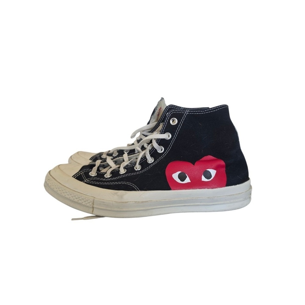 Converse Comme Des Garsons Play With Me Black High Top Sneakers Shoes sz 11